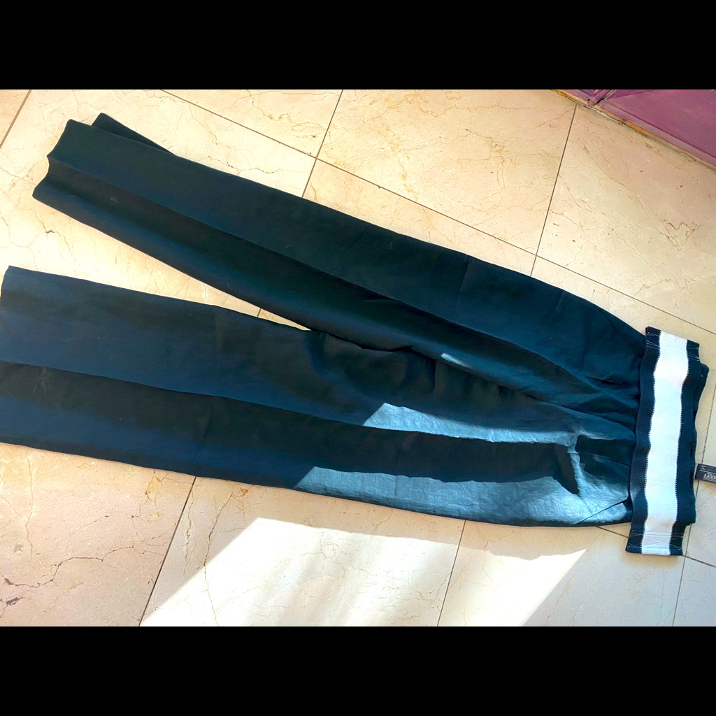 Gianfranco Ferre High Waisted Black Pant With Belt